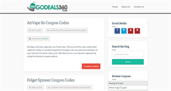 Desktop Screenshot of godeals360.com